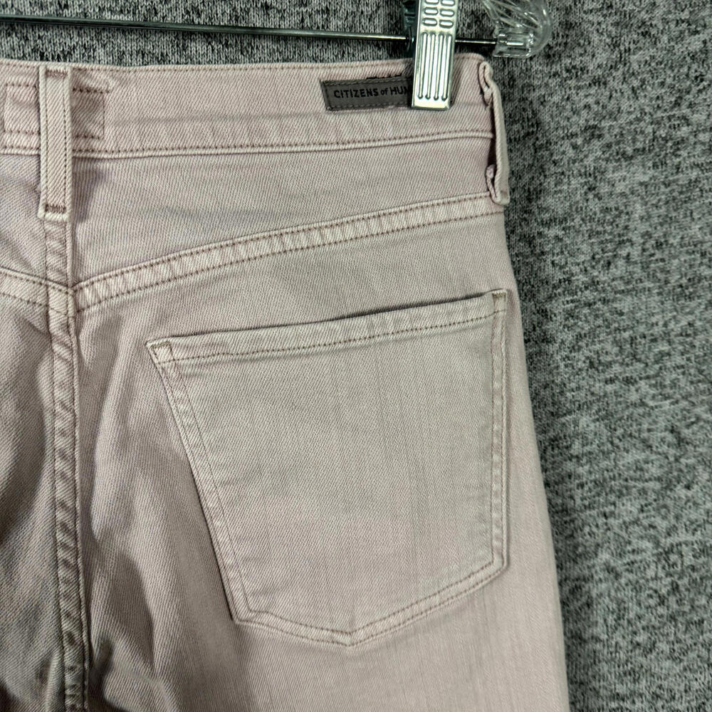 Citizens Of Humanity Size 26 Pink Denim Olivia High Rise Slim Ankle Jeans - Picture 4 of 10